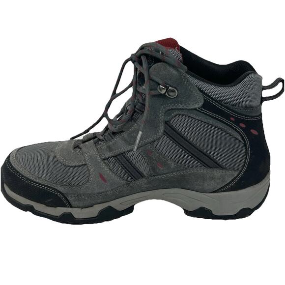 L.L. Bean Men\'s Hiking Boots Size 9 Gray Suede Tek 2.5 Waterproof Ankle 299636